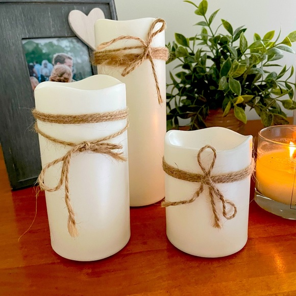 Pottery Barn Electric Candles (set of 3)